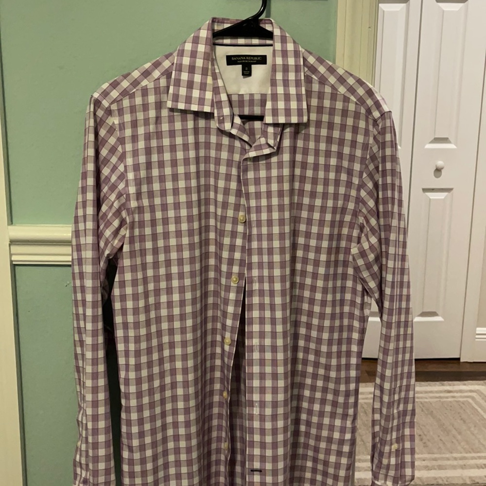 S Non Iron Slim Fit Banana Republic Dress Shirt